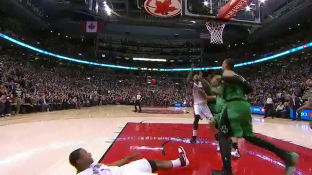 NBA: Amir Johnson Lifts the Raptors Over the Celtics With a Game-Winner (Basketball Video)