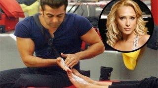 Salman Khan gives FOOT MASSAGE to Iulia Vantu