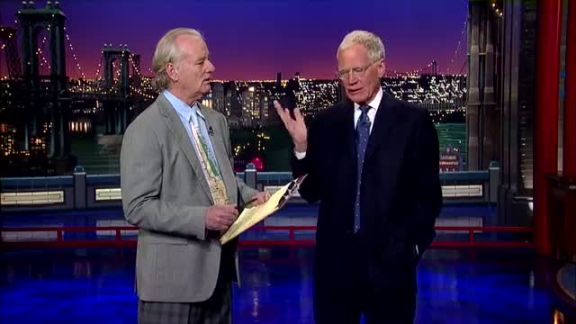 David Letterman - Bill Murray's Bucket List, Part 1