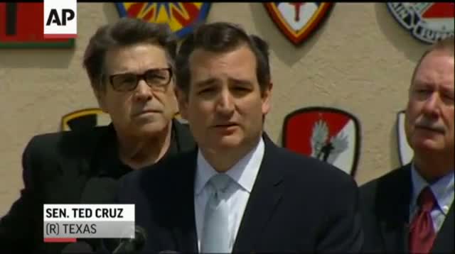 Perry, Cruz Visit Wounded at Fort Hood in Texas