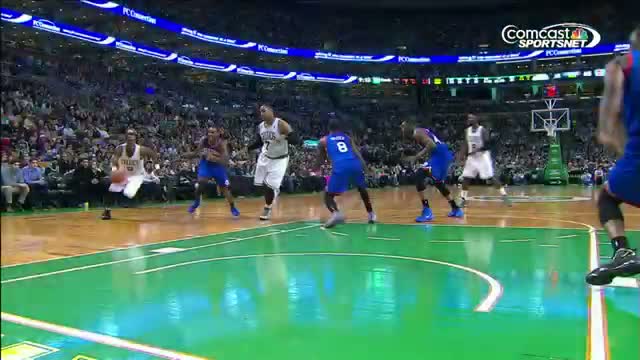 NBA: Rajon Rondo With the SWEET Fake and Reverse Layup (Basketball Video)