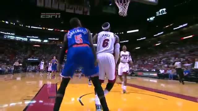 NBA: LeBron James Flexes His Muscles for the And-1 Layup (Basketball Video)