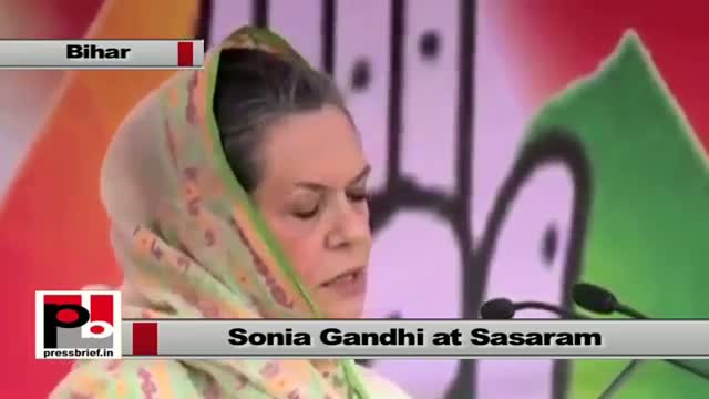 Sonia Gandhi at Sasaram : Bihar has produced many brave leaders