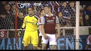 Funny situation before Andy Carroll Goal - Sunderland vs West Ham 1:2 31/03/2014