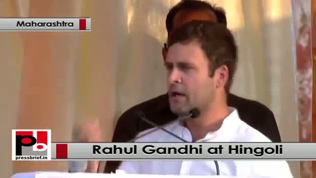 Rahul Gandhi at Hingoli, Maharashtra attacks Gujarat Model, divisive BJP ideology