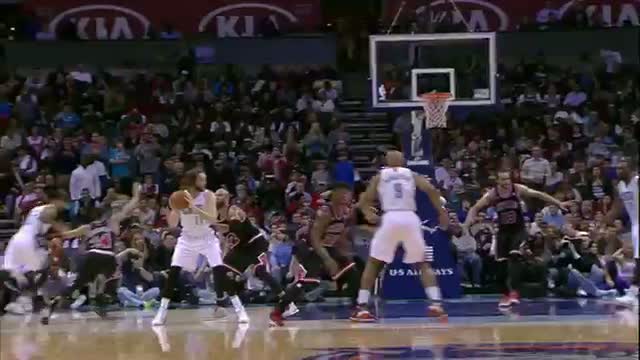 NBA: Gerald Henderson Climbs the Ladder Over Noah for the Slam (Basketball Video)