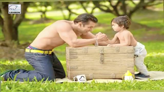 Salman Khan Arm Wrestles With His Nephew Yohan