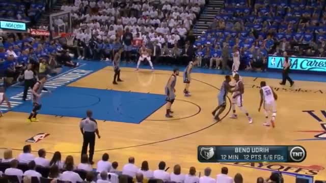Tony Allen defense on Kevin Durant (Basketball Video)