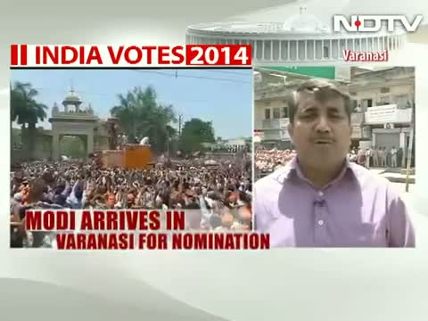 Narendra Modi to file nomination in Varanasi, sea of saffron on streets