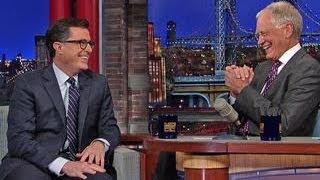 David Letterman - Stephen Colbert on Taking Over the "Late Show"