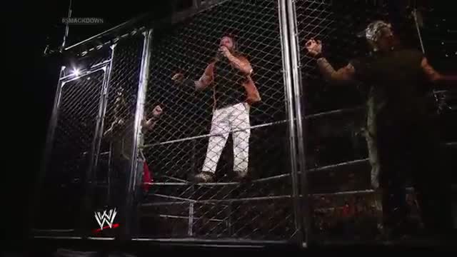 Bray Wyatt addresses John Cena from inside a steel cage: WWE SmackDown, April 25, 2014