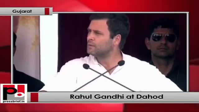 Rahul Gandhi addresses election rally at Dahod (Gujarat)