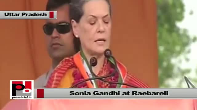 BJP only wants to conquer power says Sonia Gandhi at Raebareli