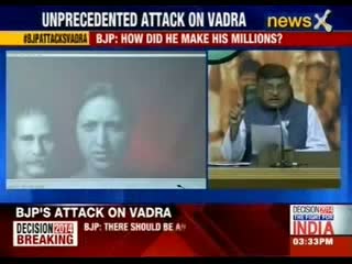 BJP shows video attacking Vadra