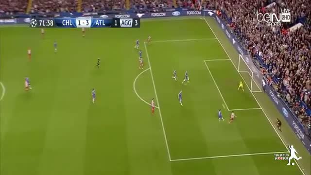 Arda Turan Goal - Chelsea vs Atletico Madrid 2014 (1-3) - Champions League 2014