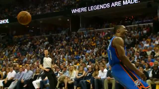 NBA Phantom: Russell Westbrook Jams it Home (Basketball Video)