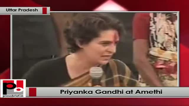 Priyanka Gandhi at Amethi, Uttar Pradesh