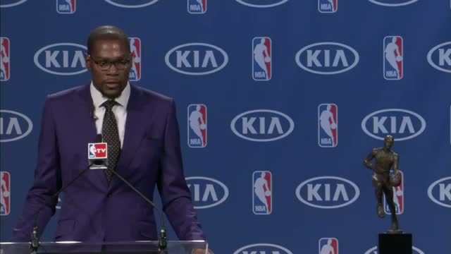 NBA: Kevin Durant's MVP Acceptance Speech (Basketball Video)