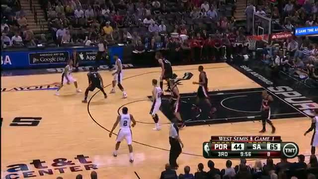 NBA: Tony Parker Torches the Trail Blazers for 33 Points (Basketball Video)