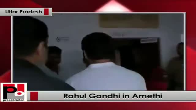 Rahul Gandhi in Amethi on polling day, slams Modi, says deeds can be low, not caste