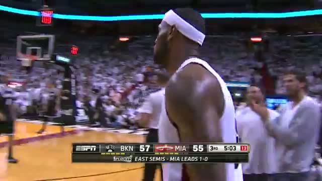 NBA: LeBron Leaps Into the Crowd and Runs Up 5 Rows for the Save Attempt (Basketball Video)
