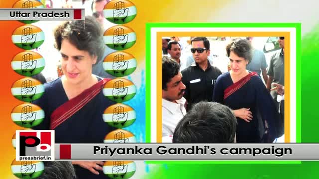 Priyanka Gandhi holds public meetings with the people