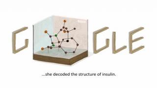 Google celebrates British scientist Dorothy Hodgkin's 104th birthday with a doodle