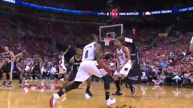 NBA: Damian Lillard's Tomahawk Throwdown from All Angles (Basketball Video)