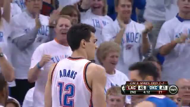 NBA: Steven Adams Dunks on One End and Swats on the Other (Basketball Video)