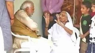 Election Results 2014: armed with massive victory, Narendra Modi meets his mother