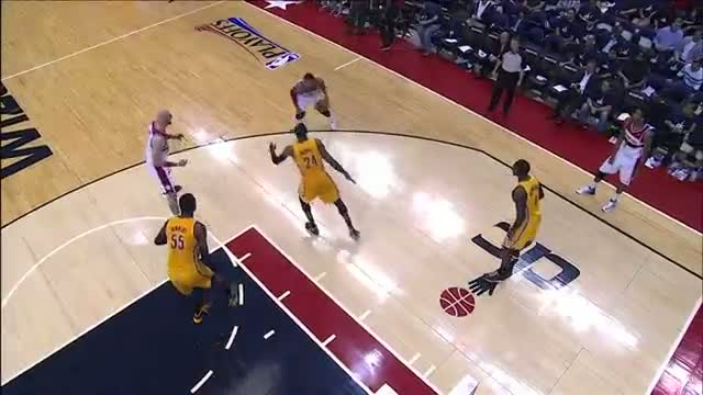 NBA: Bradley Beal Trips Up Paul George with the Step Back (Basketball Video)