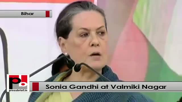 Sonia Gandhi : BJP will shut down all pro-poor schemes and policies if they come to power