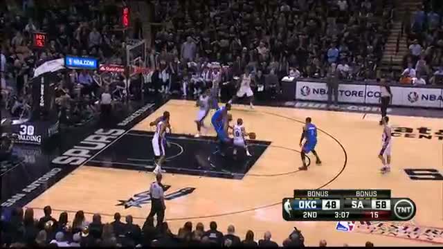 NBA: Tony Parker Puts Up a Double Double in Game 1 (Basketball Video)