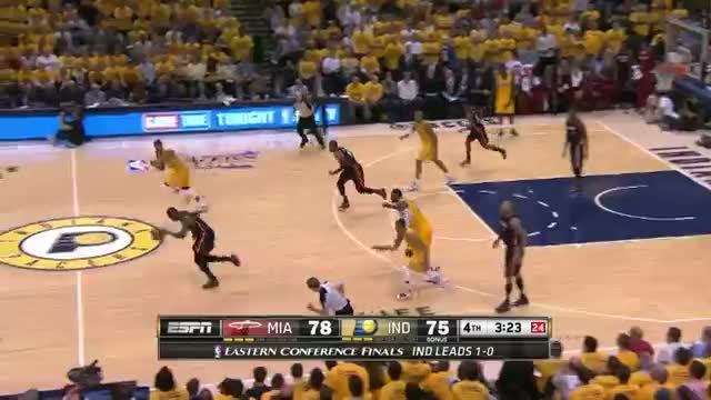 NBA: LeBron and D-Wade Torch the Pacers in the 4th Quarter of Game 2 (Basketball Video)