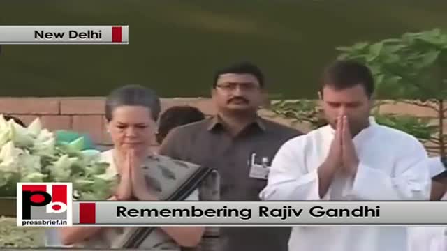 Sonia Gandhi, Rahul Gandhi, Priyanka Gandhi pay homage on Rajiv Gandhi's 23rd death anniversary