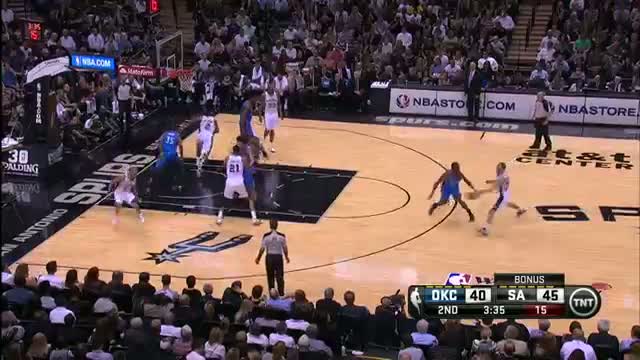 NBA: Tony Parker's Sharp Performance Leads Spurs Over Thunder in Game 2 (Basketball Video)