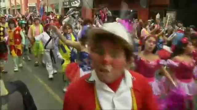 Clowns Celebrate Peruvian Clown Day