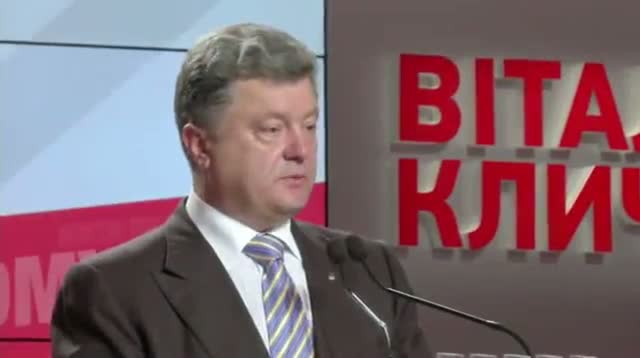 Poroshenko Claims Victory, Wants to Visit East