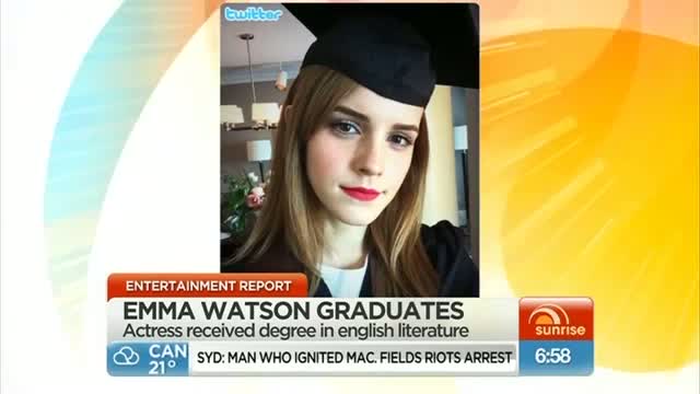 Emma Watson Graduates