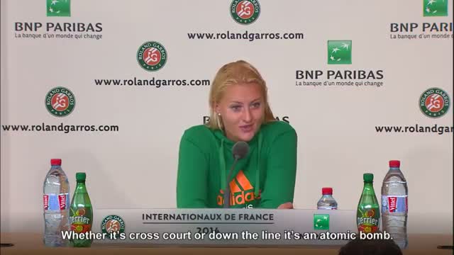 Mladenovic's masterful victory at 2014 French Open R1