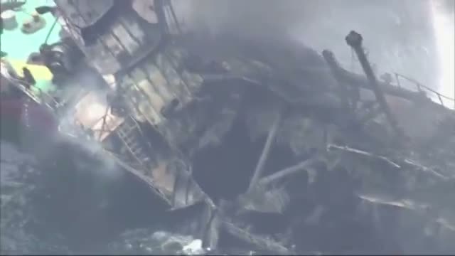 Oil Tanker Explodes Off Japan