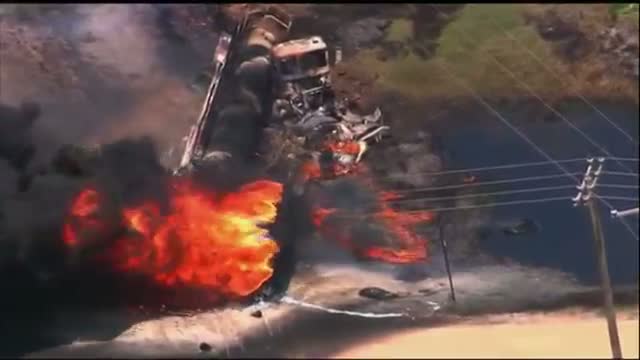 One Dead in Fiery Oklahoma Truck Crash