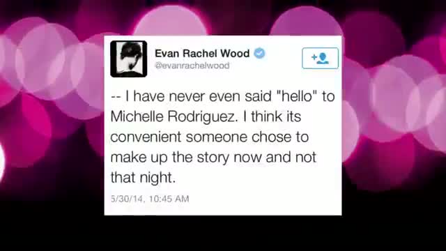 Evan Rachel Wood Denies Michelle Rodriguez Hook Up