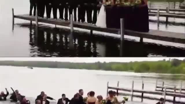 Wedding a 'Splash' for Minn. Bridal Party