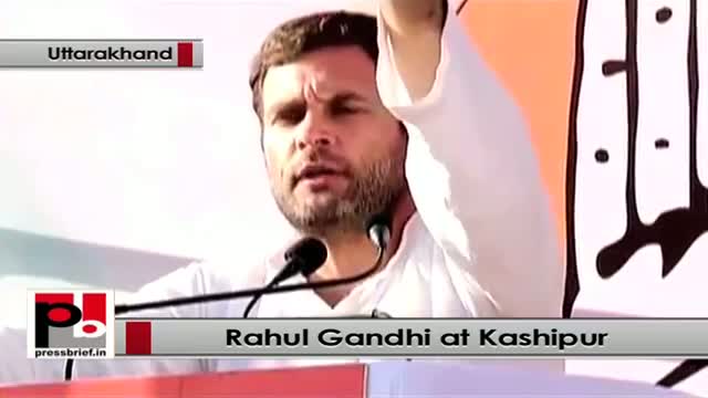 Rahul Gandhi at Kashipur, Uttarakhand, attacks BJP