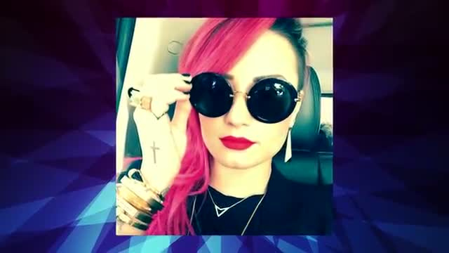 Demi Lovato Dyes Hair Lavender and Silver Ombre