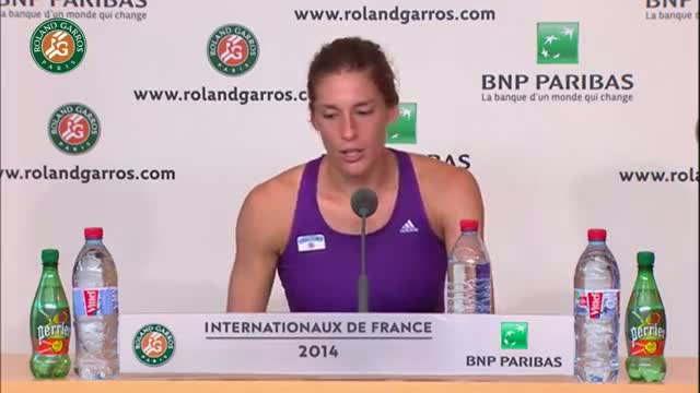 Conference de presse Andrea Petkovic Roland Garros 2014 1/2