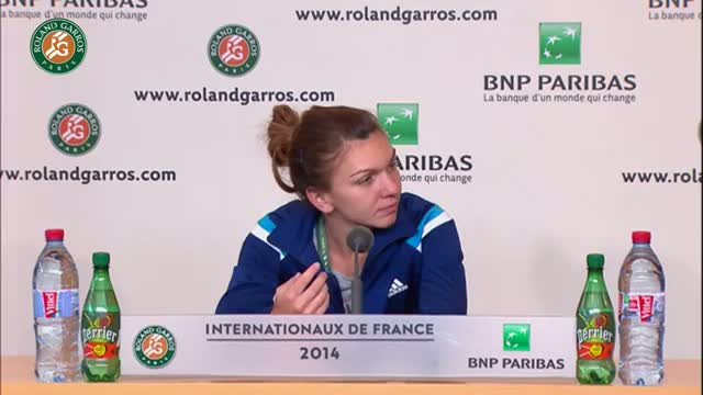 Conference de presse Simona Halep Roland Garros 2014 1/2