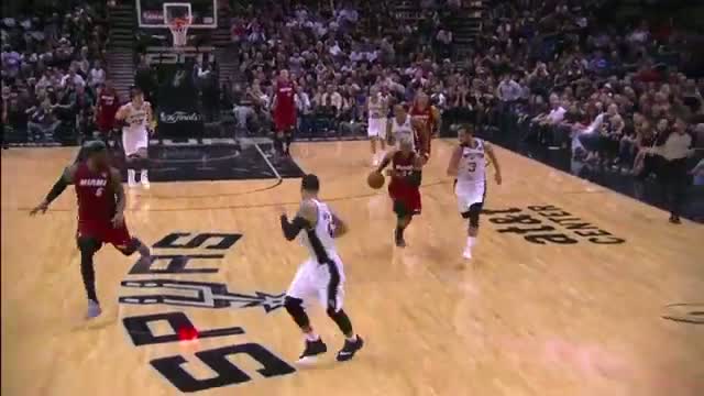 NBA: Ray Allen Steals and Takes Off for the Vicious Slam (Basketball Video)