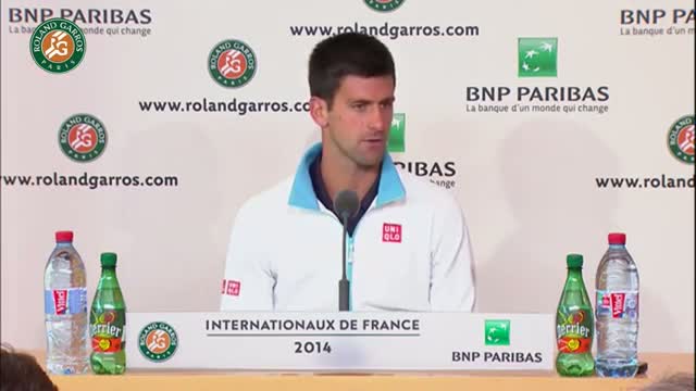 Press conference N.Djokovic 2014 French Open SF